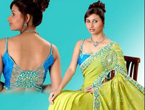 gorgeous saree blouse designs