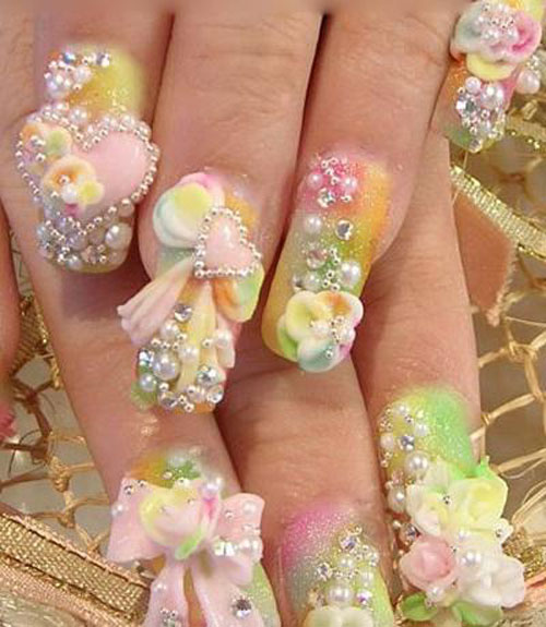 Amazing 3D Nail Art Designs