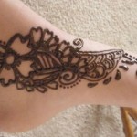 Eid Henna design for feet