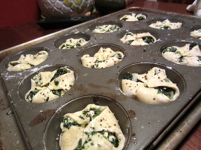 Spinach and Feta Cheese Puffs