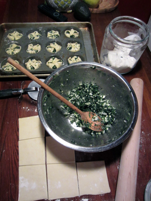 Spinach and Feta Cheese Puffs