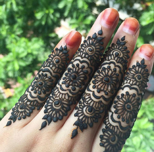 Beautiful Finger Mehndi Designs
