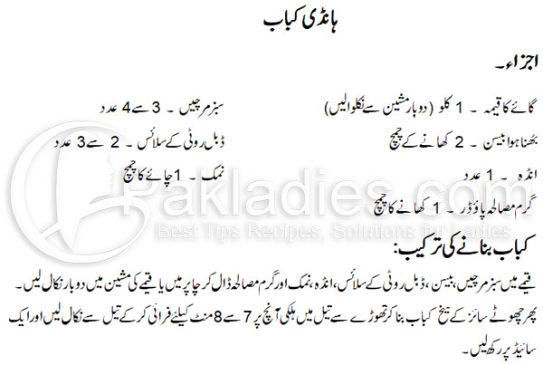 Handi Kabab Recipe