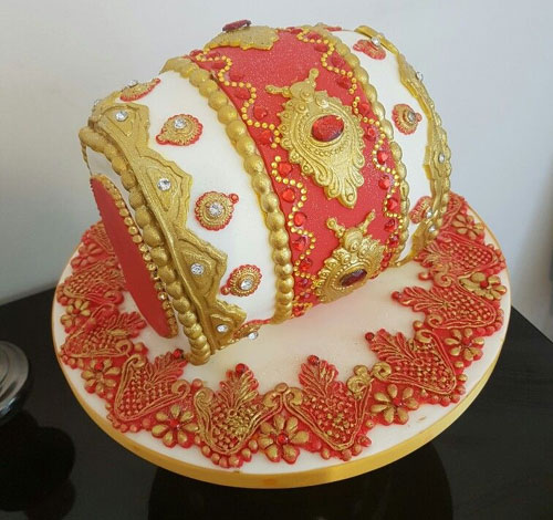 Mehndi Dholki Cake