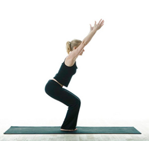 Utkatasana ~ Semi-Standing Pose on Tiptoe