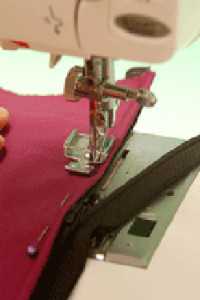 Inserting a Zipper