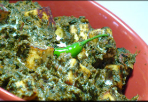 Palak and Baingan Bhaji Resipe
