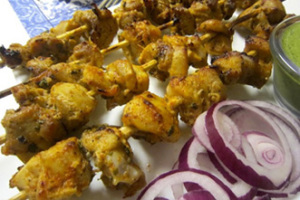 spicy chicken tikka kebab