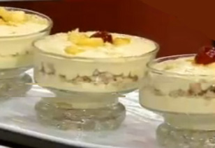 Mango Mousse with Biscuits Layer: English – Urdu Recipe