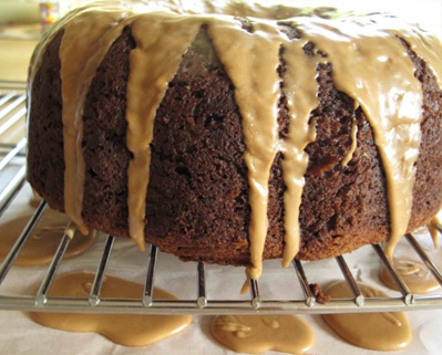 Banana Espresso Coffee Cake with Chocolate Chips