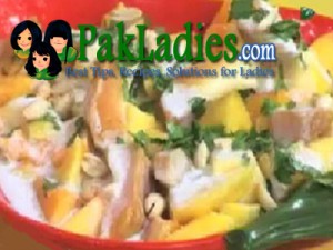 salad with coconut