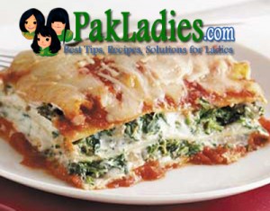 Spinach and Mince Lasagna Recipe