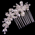 diamond bridal hair comb