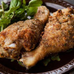 baked chicken with baked potatoes