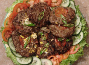 Chapli kabab with Tamarind Sauce