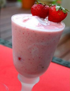 Strawberry pina Colada