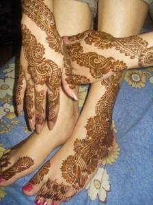 Mehndi design for Hand and feet