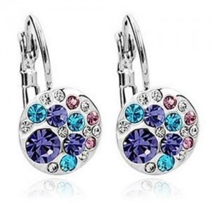 Ailinna Crystal Inlaid Diamond Earrings
