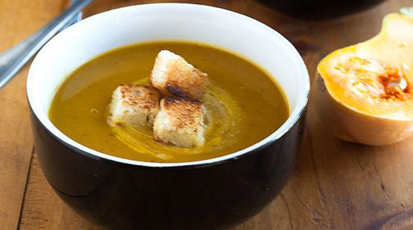 Lentil Soup with Croutons