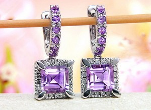 diamond hoop earrings