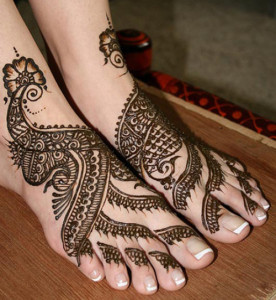henna design for feet