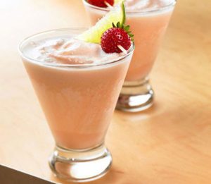 Pineapple Strawberry Milkshake