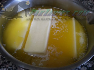 half melted butter