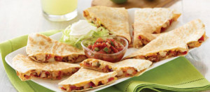 Grilled Chicken and Red Onion Quesadilla