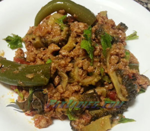 keema karela recipe