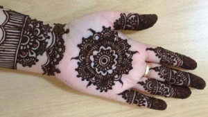 henna design for hand