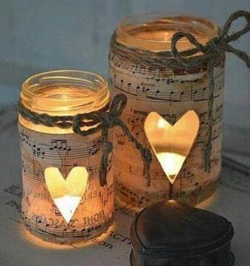 DIY Glass Candle Holder