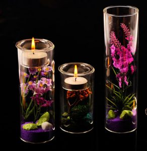 DIY Glass Candle Holder