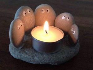 DIY Glass Candle Holder