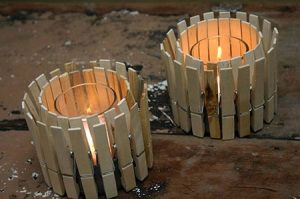 DIY Glass Candle Holder