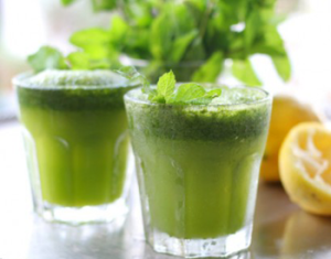 minty cooler drink