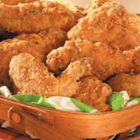 double coated fried chicken