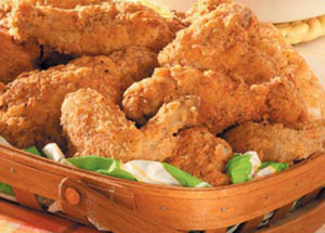 double coated fried chicken