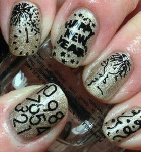 New Years Eve Nail Art Designs