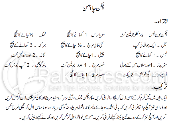 Easy Chicken Chow Mein Recipe Urdu English