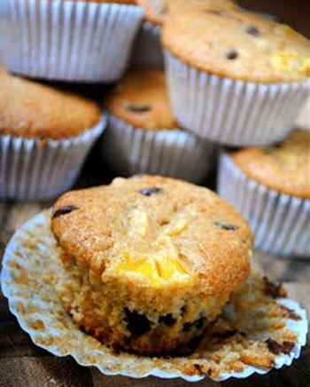 Mango Chocolate Chip Muffins