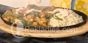 Chicken Sizzler with Garlic Rice Recipe