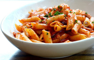 kung pao chicken pasta