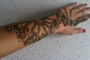 glitter mehndi designs