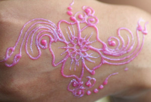 glitter mehndi designs