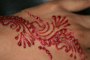 glitter mehndi designs