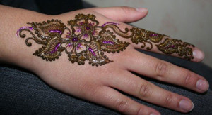 glitter mehndi designs