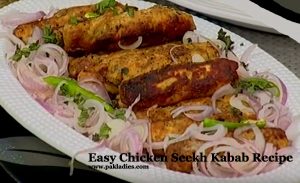 Easy Chicken Seekh Kabab
