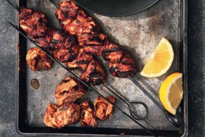 Yogurt-Marinated Chicken Kebabs with Aleppo Pepper