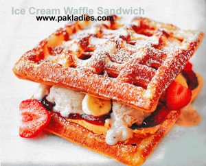Ice Cream Waffle Sandwich