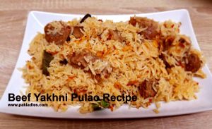Beef Yakhni Pulao Recipe